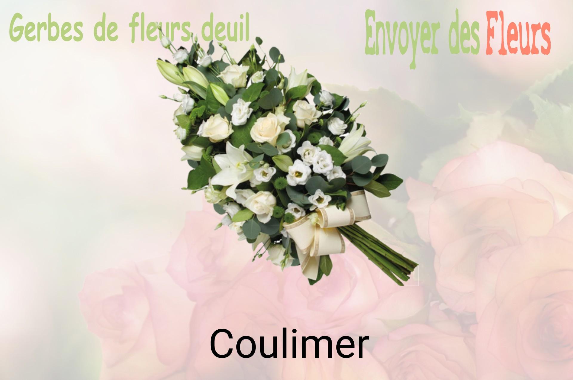 Gerbe de fleurs de deuil livrée à Coulimer